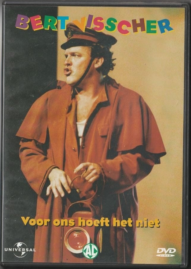 Bert Visscher - Voor Ons Hoeft Het Niet - DVD, Cd's en Dvd's, Alle leeftijden, Ophalen of Verzenden, Zo goed als nieuw, Stand-up of Theatershow