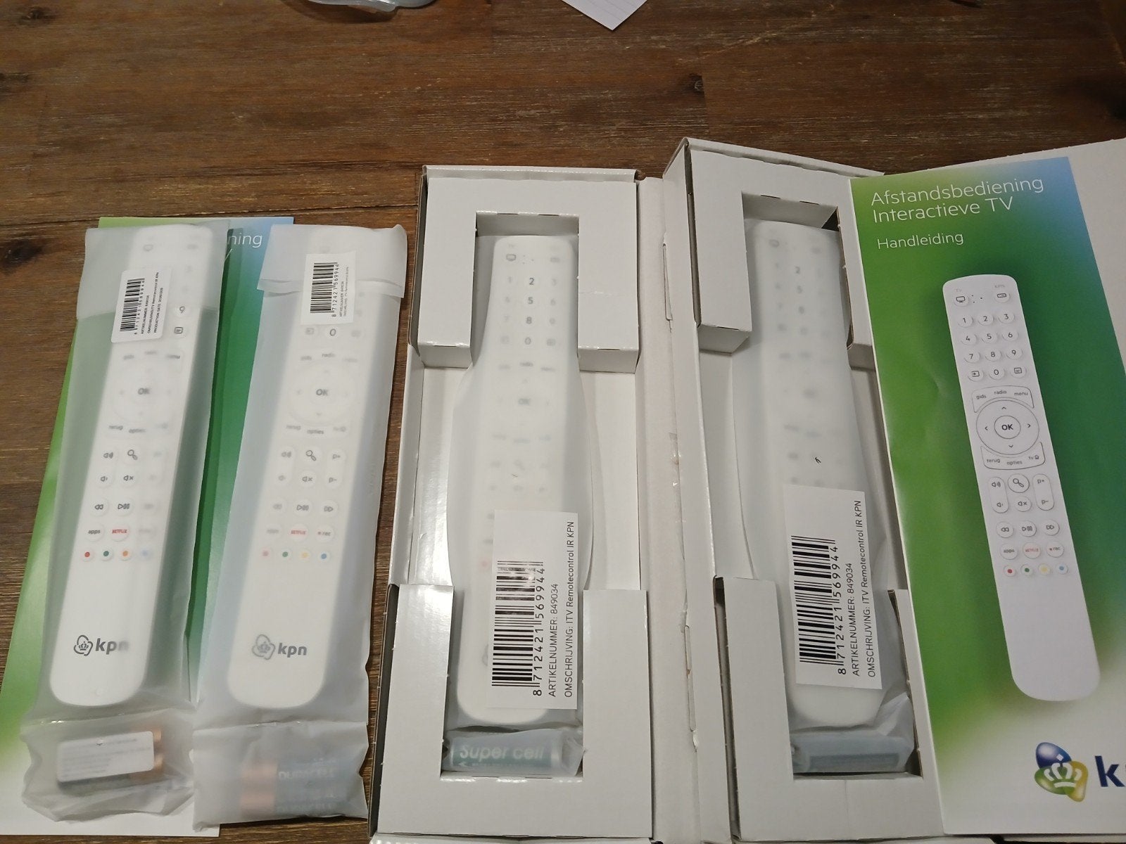Afstandsbediening KPN nieuw model 4 stuks, Ophalen of Verzenden, Nieuw, Tv