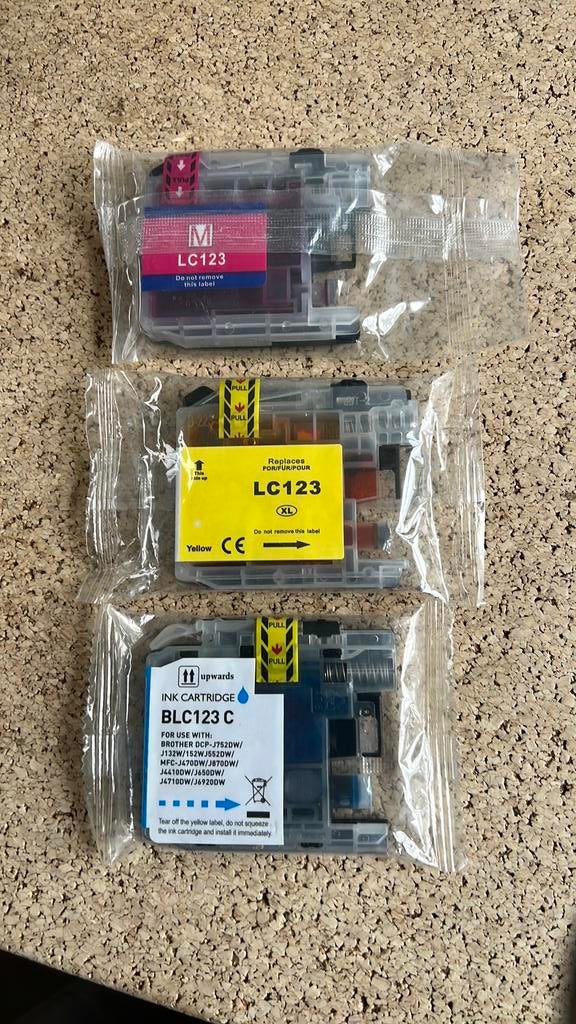 3 nieuwe inkt cartridge s voor brother printer, Ophalen of Verzenden, Nieuw
