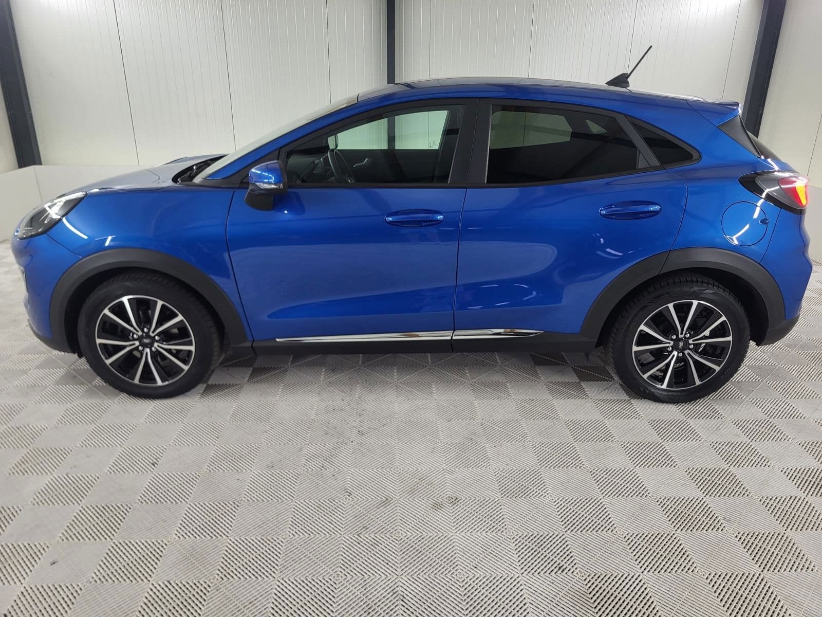 Ford Puma 1.0 EcoBoost Hybrid ST-Line, Carplay, Trekhaak, Auto's, Blauw, Hybride Elektrisch/Benzine, 3 cilinders, 1100 kg