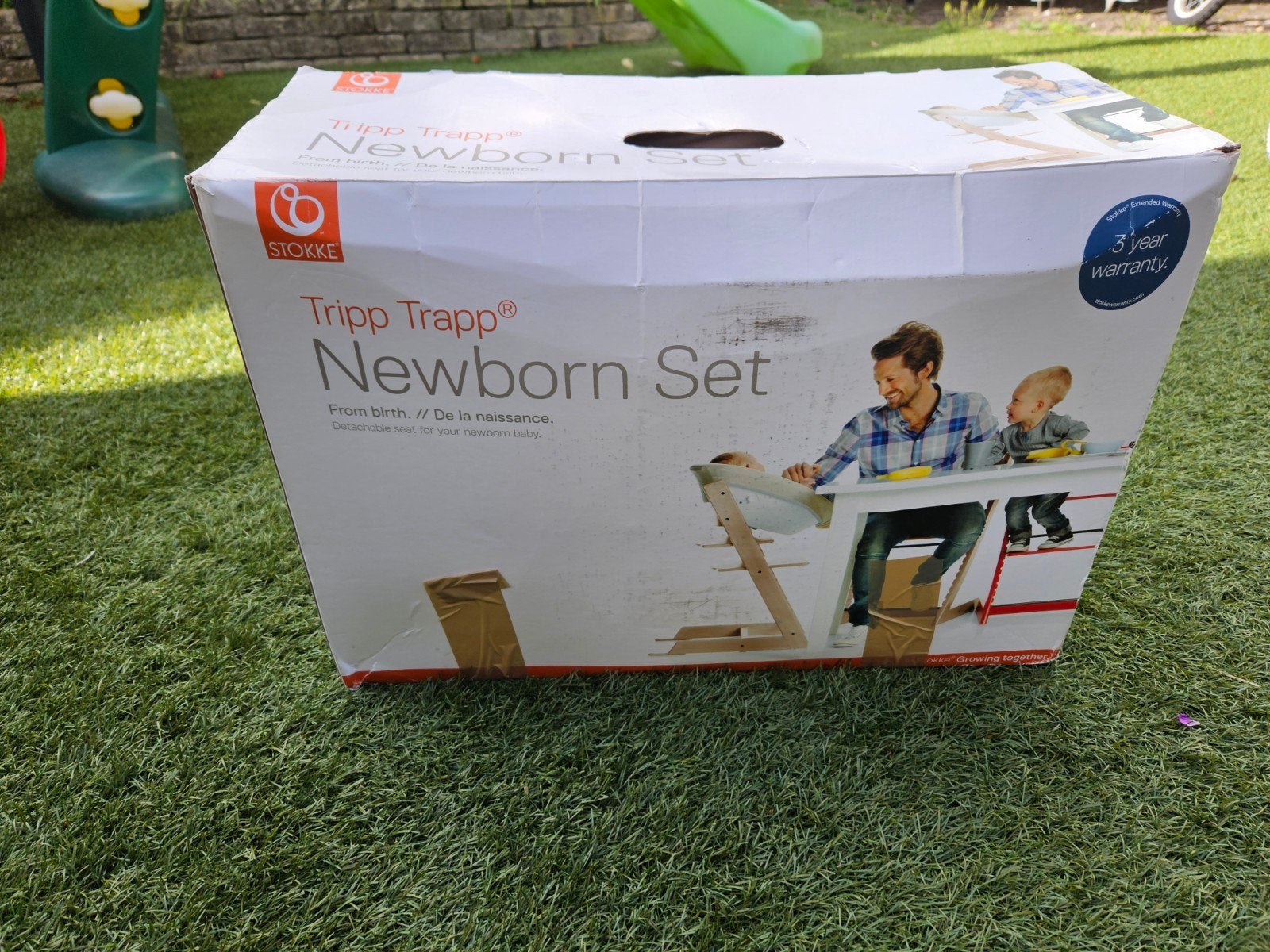 Stokke Tripp Trapp Newborn Set, Ophalen of Verzenden, Gebruikt, Meegroeistoel, Gordel(s)