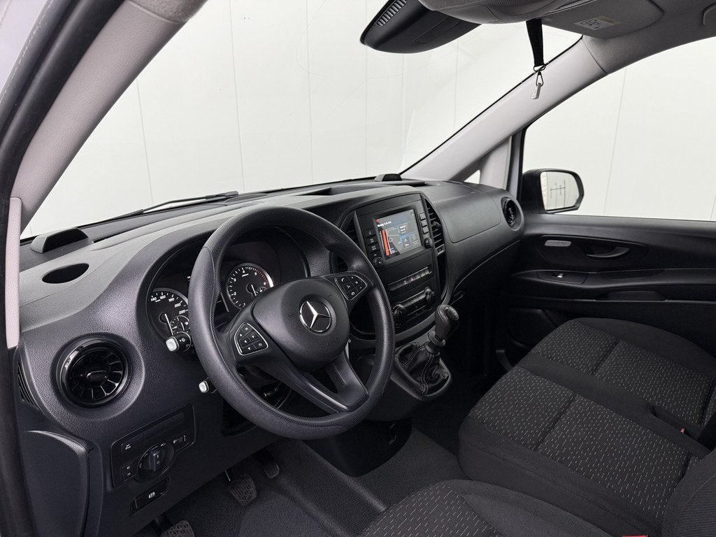 Mercedes-Benz Vito 114CDi Lang | Achterdeuren | Navigatie |, Auto's, Gebruikt, Euro 6, Multifunctioneel stuurwiel, Wit