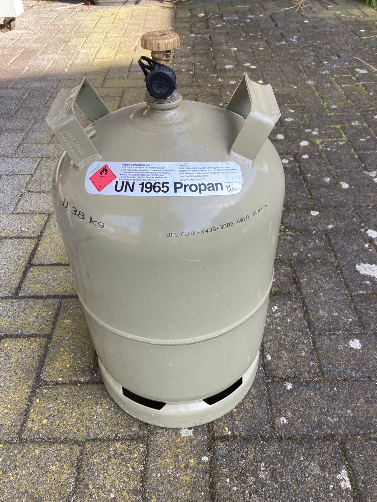 Volle gasfles, keuringsdatum 2035, Ophalen, Zo goed als nieuw
