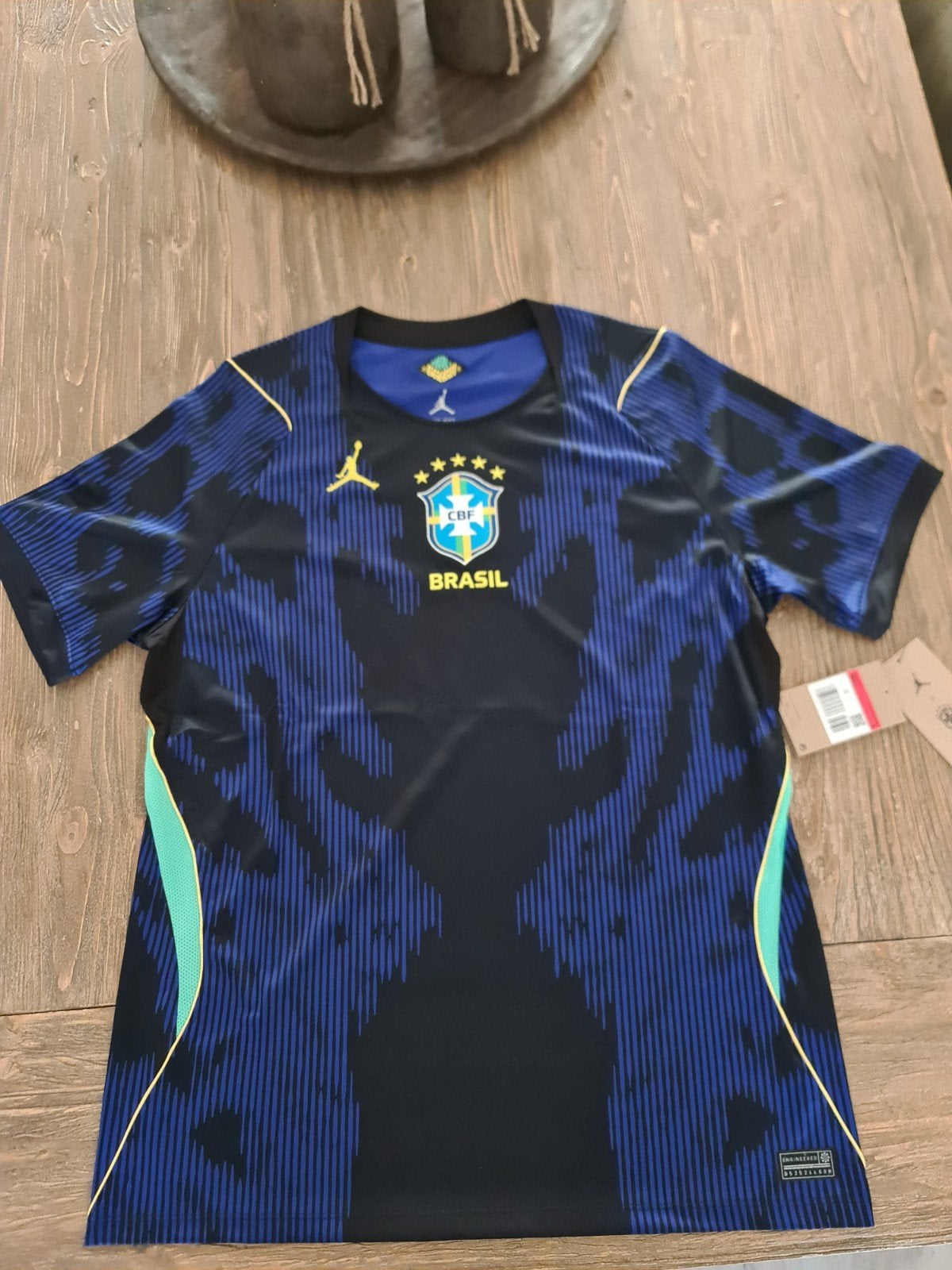 orgineel brazilie shirt maat L, Maat 52/54 (L), Blauw, Nieuw, Ophalen of Verzenden