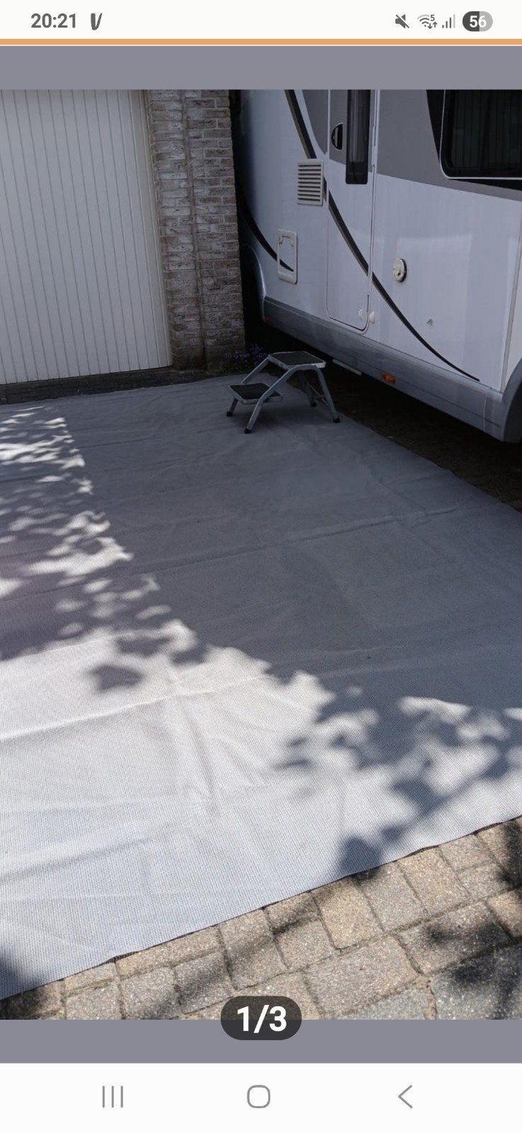 Voortenttapijt / Grondzeil voor Caravan/Camper, Caravans en Kamperen, Caravan accessoires, Zo goed als nieuw, Ophalen of Verzenden