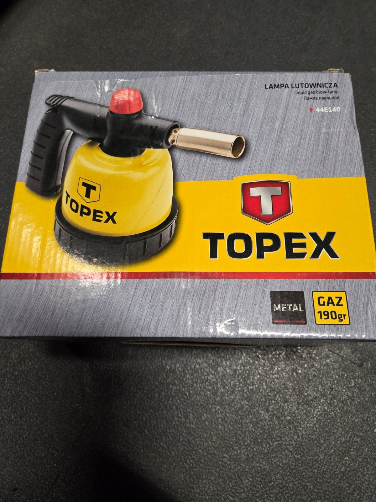 Topex Soldeerlamp - Gasbrander 190gr, Ophalen of Verzenden, Nieuw, Overige typen, Overige merken