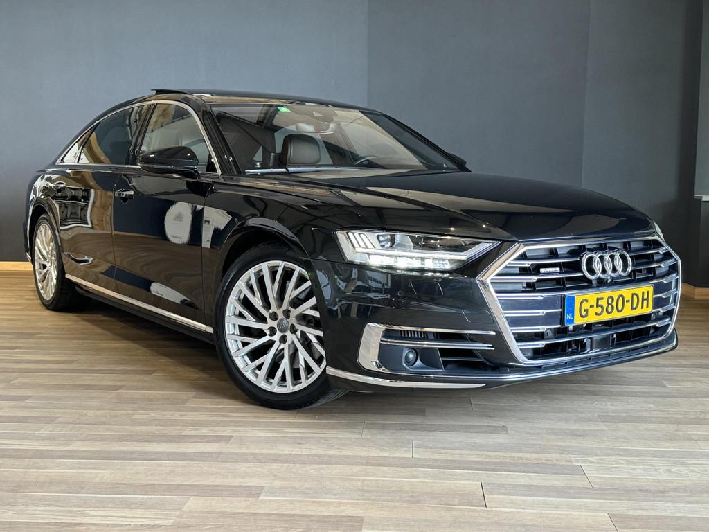 Audi A8 55 TFSI quattro Lang Pro Line Plus PANO | B&O | MASS, Lichtsensor, Gebruikt, Euro 6, 2995 cc