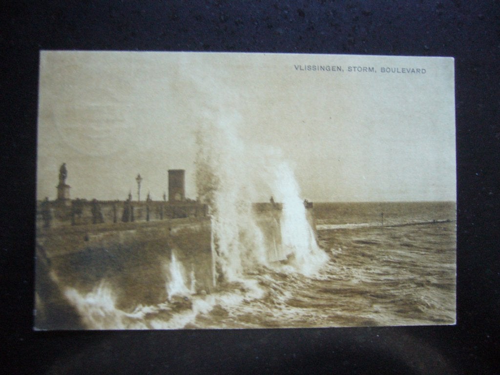VLISSINGEN  =  STORM BOULEVARD  BRIEFKAART, Ophalen of Verzenden, Voor 1920, Gelopen, Zeeland
