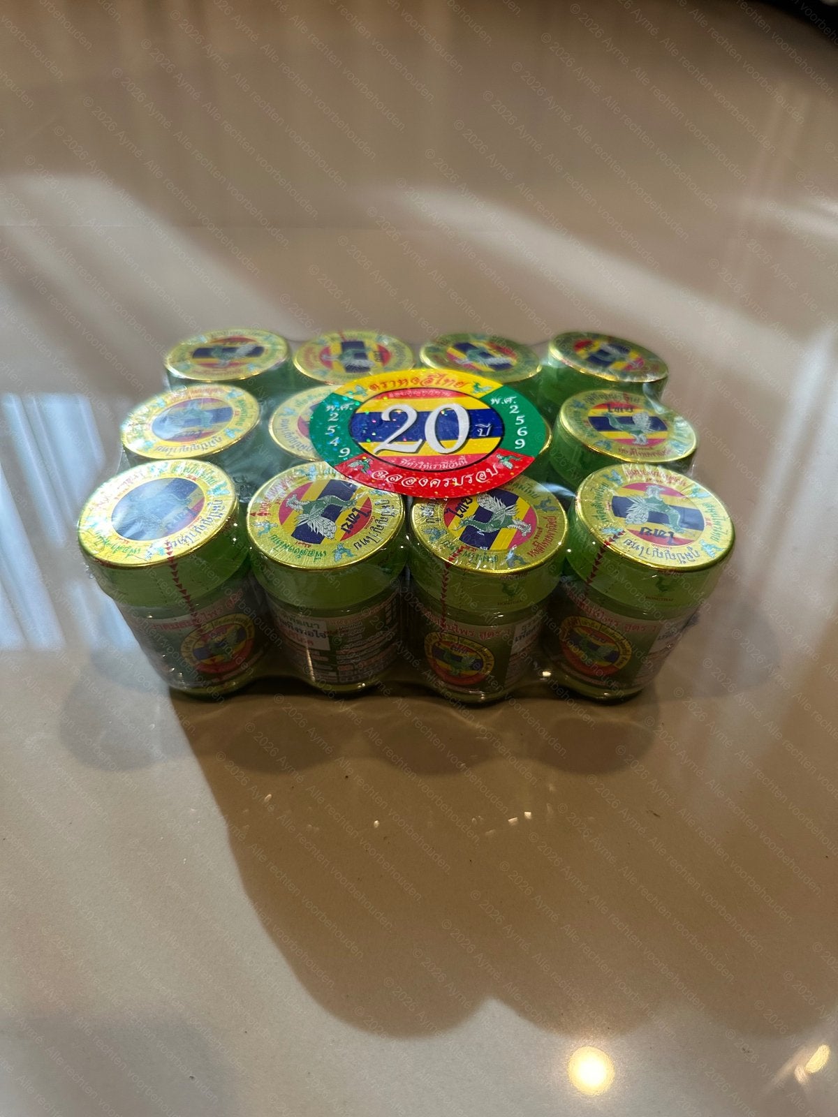 Hong Thai Groene Formule (12 stuks), Sport en Fitness, Gezondheidsproducten en Wellness, Ophalen of Verzenden, Nieuw, Aroma