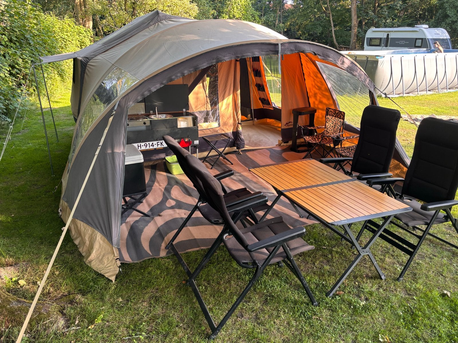 Cabanon Malawi 2.0 vouwwagen met complete keuken, Caravans en Kamperen, Vouwwagens, Ophalen, Beige, Cabanon, Aanwezig