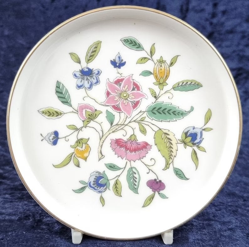 Minton porcelain serveerschaal/coaster ‘Haddon Hall goud’, Nieuw, Ophalen of Verzenden, Schaal of Schalen, Overige stijlen