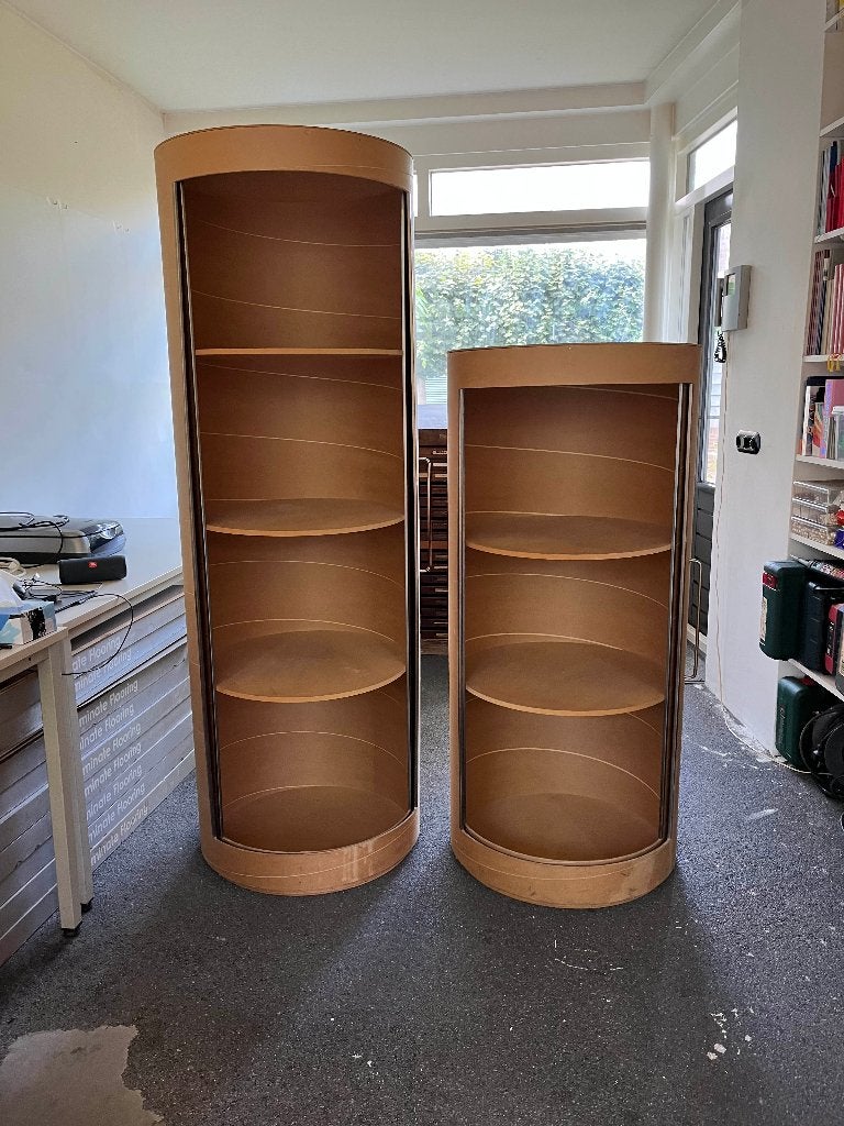 Twee ronde (archief)kasten, Ophalen, Overige materialen, Gebruikt, 50 tot 100 cm