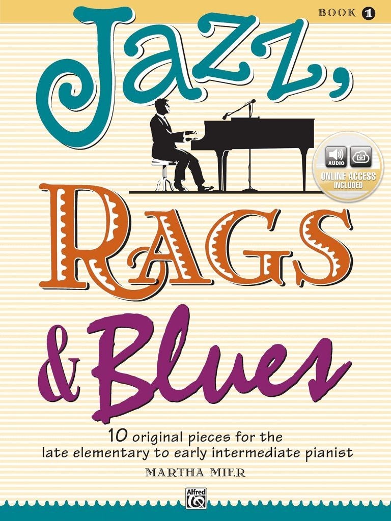 Martha mier: jazz, rags and blues - Book 1, Muziek en Instrumenten, Ophalen, Les of Cursus, Zo goed als nieuw, Jazz