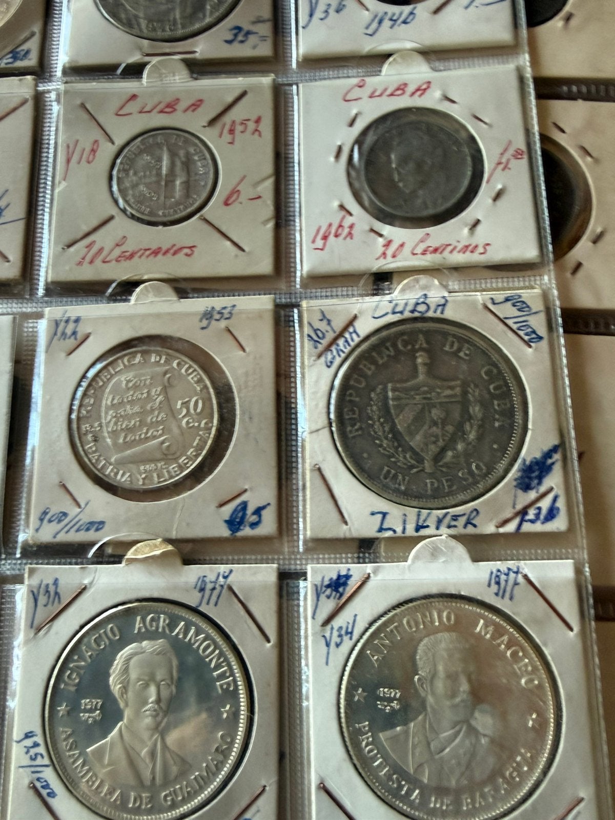 Zilveren cubanse munten 1915, Ophalen of Verzenden, Overige landen, Setje, Zilver