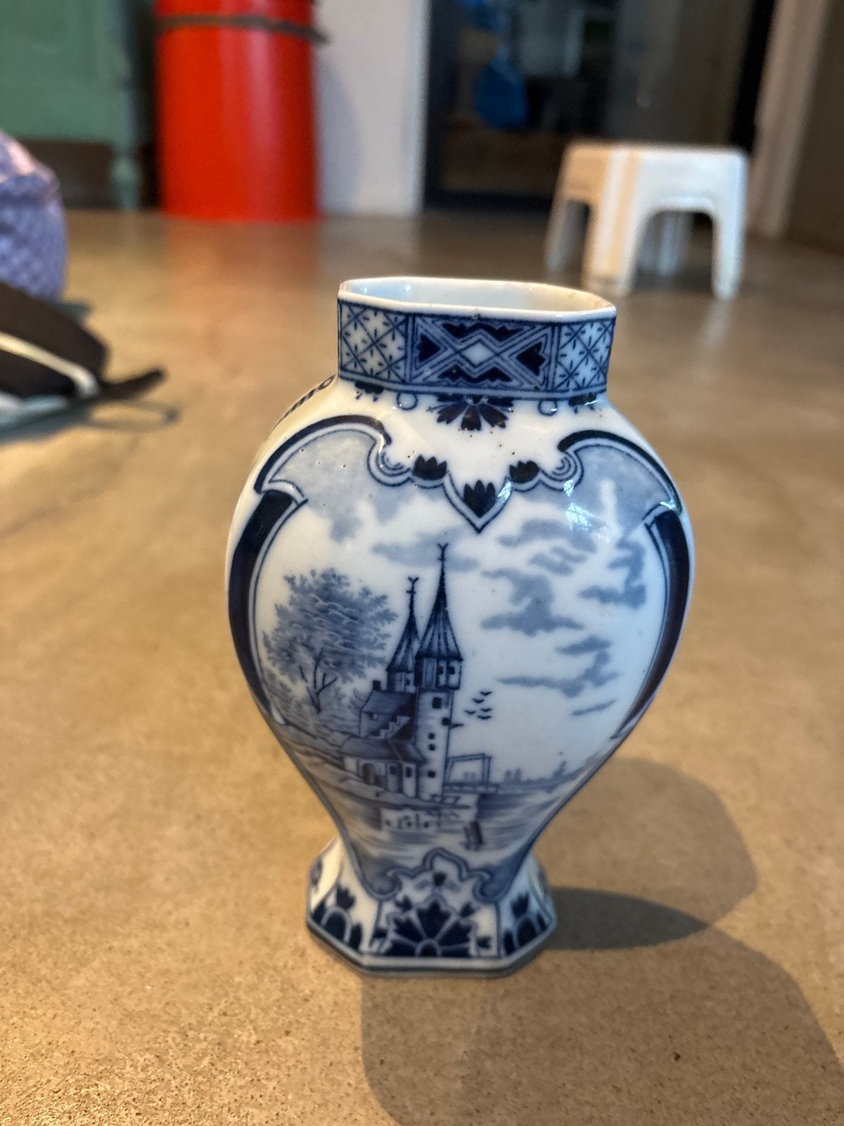 Vintage Mosa Maastricht vaas Delfts blauw n/Delft decor 500, Antiek en Kunst, Ophalen of Verzenden