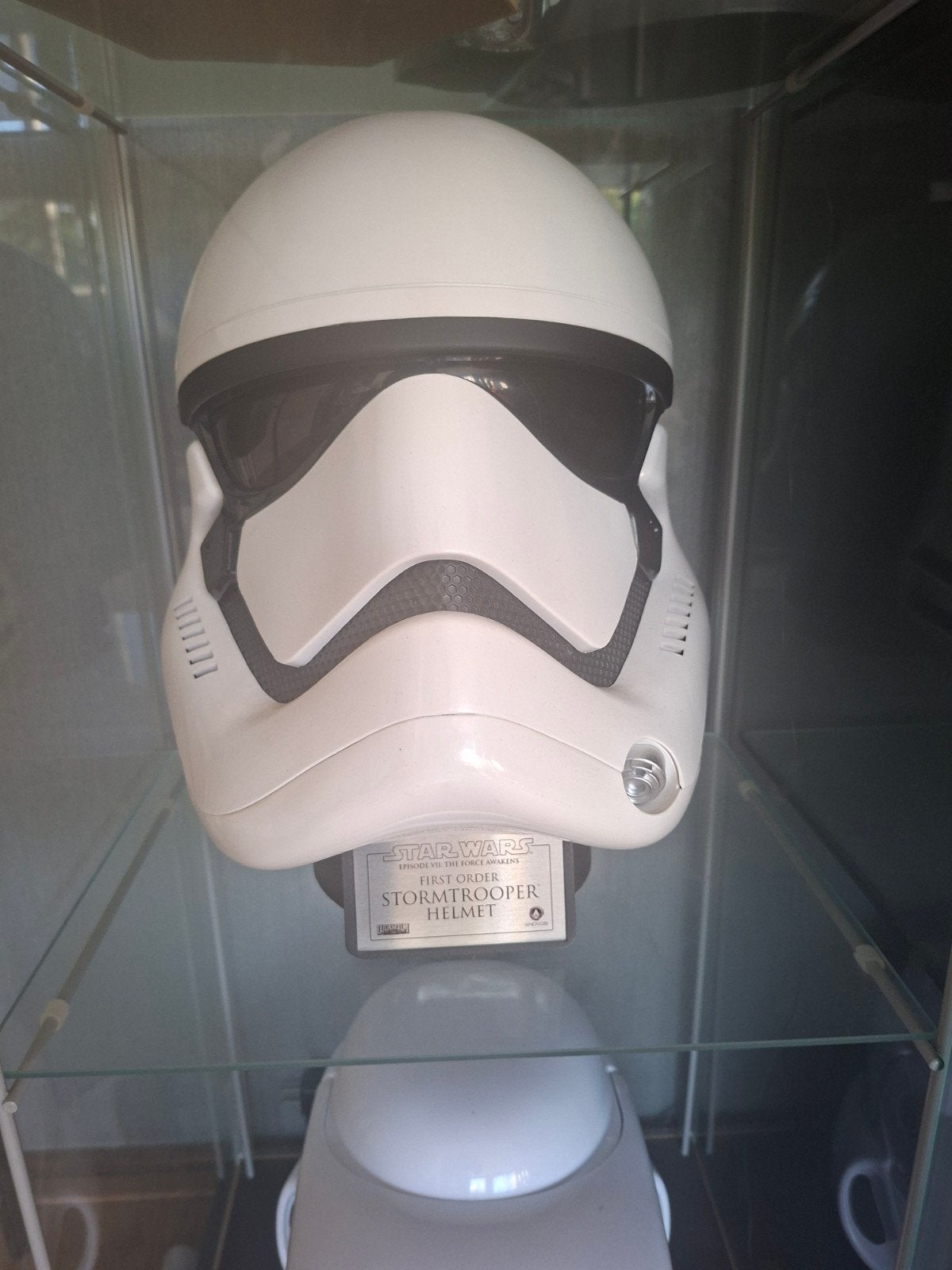 Star Wars First Order replica helm Anovos/Denuo Novo, Ophalen of Verzenden, Zo goed als nieuw