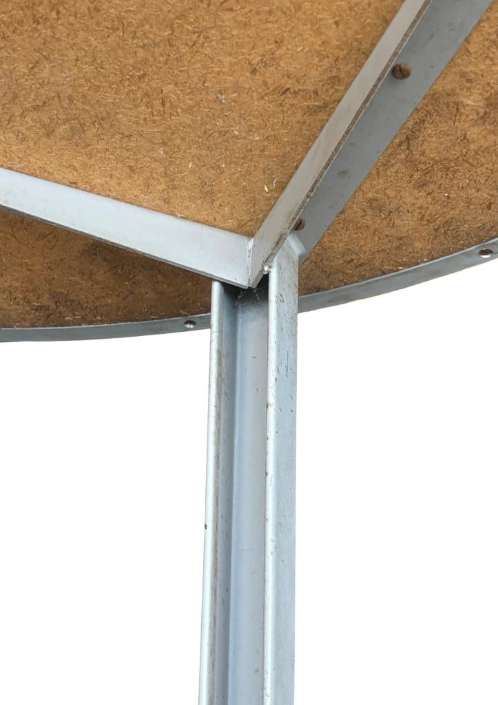 Vintage Friso Kramer Reform ronde tafel linoleum blad 1960, Ophalen, Gebruikt, 100 tot 150 cm, Friso Kramer