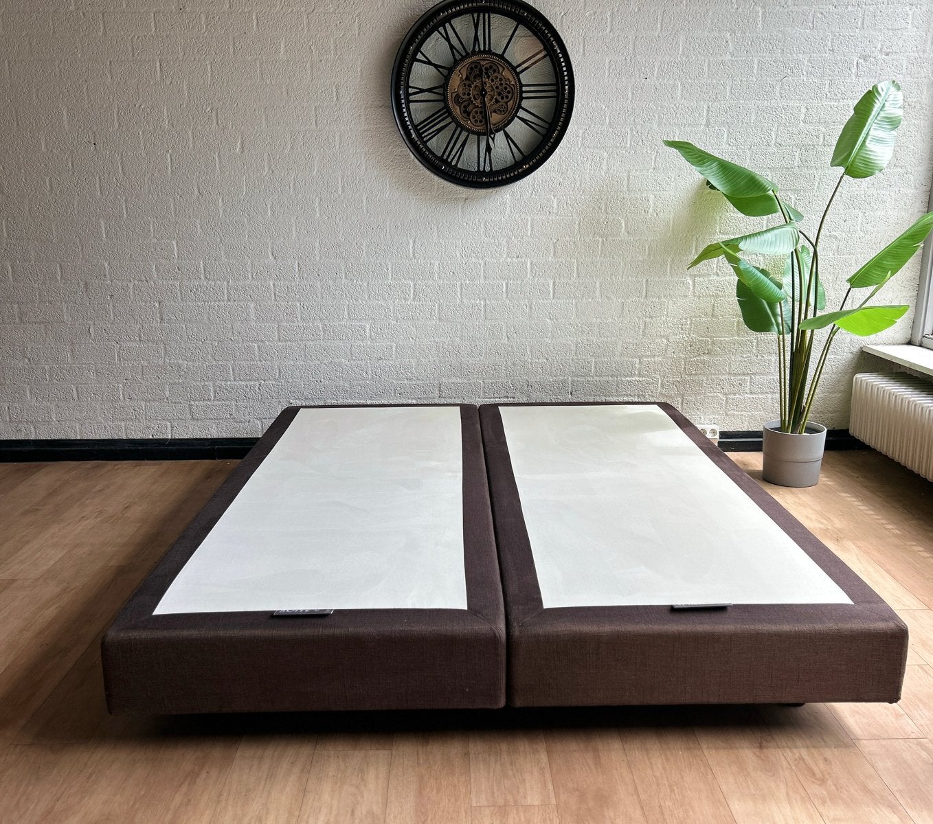 Suite-S Boxspring 180x210 cm - Hotelkwaliteit - Gereinigd, Bruin, 210 cm, Tweepersoons, Ophalen of Verzenden