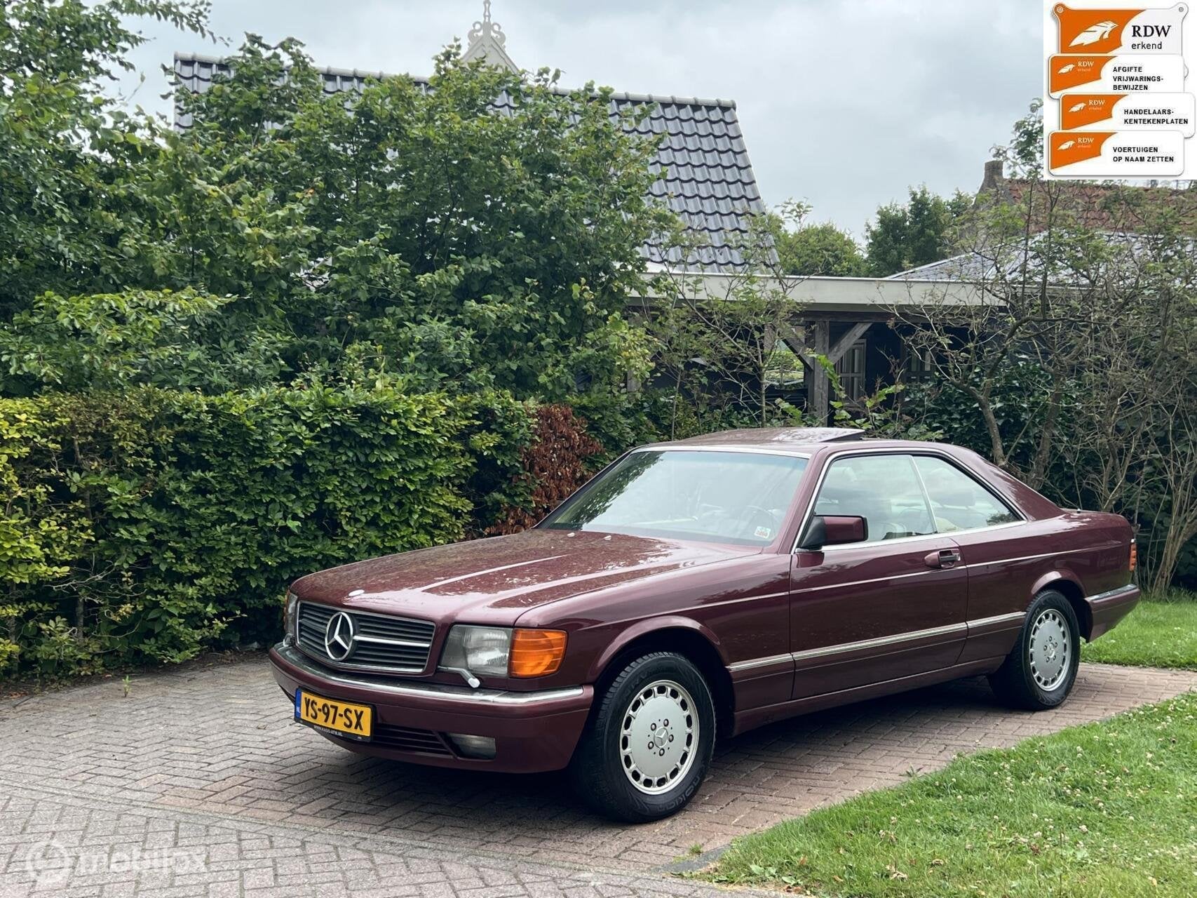 Unieke Mercedes S-klasse 500 SEC bj 1990, Auto's, Automaat, Achterwielaandrijving, 8 cilinders, 252 pk
