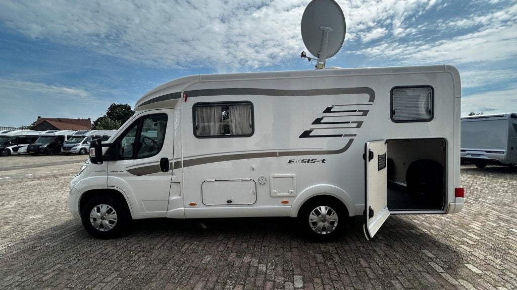 Hymer Exsis-T 474 lengte bedden, slechts 25.000 km, Caravans en Kamperen, Campers, Fiat, Airbags, Tot en met 2, Bedrijf