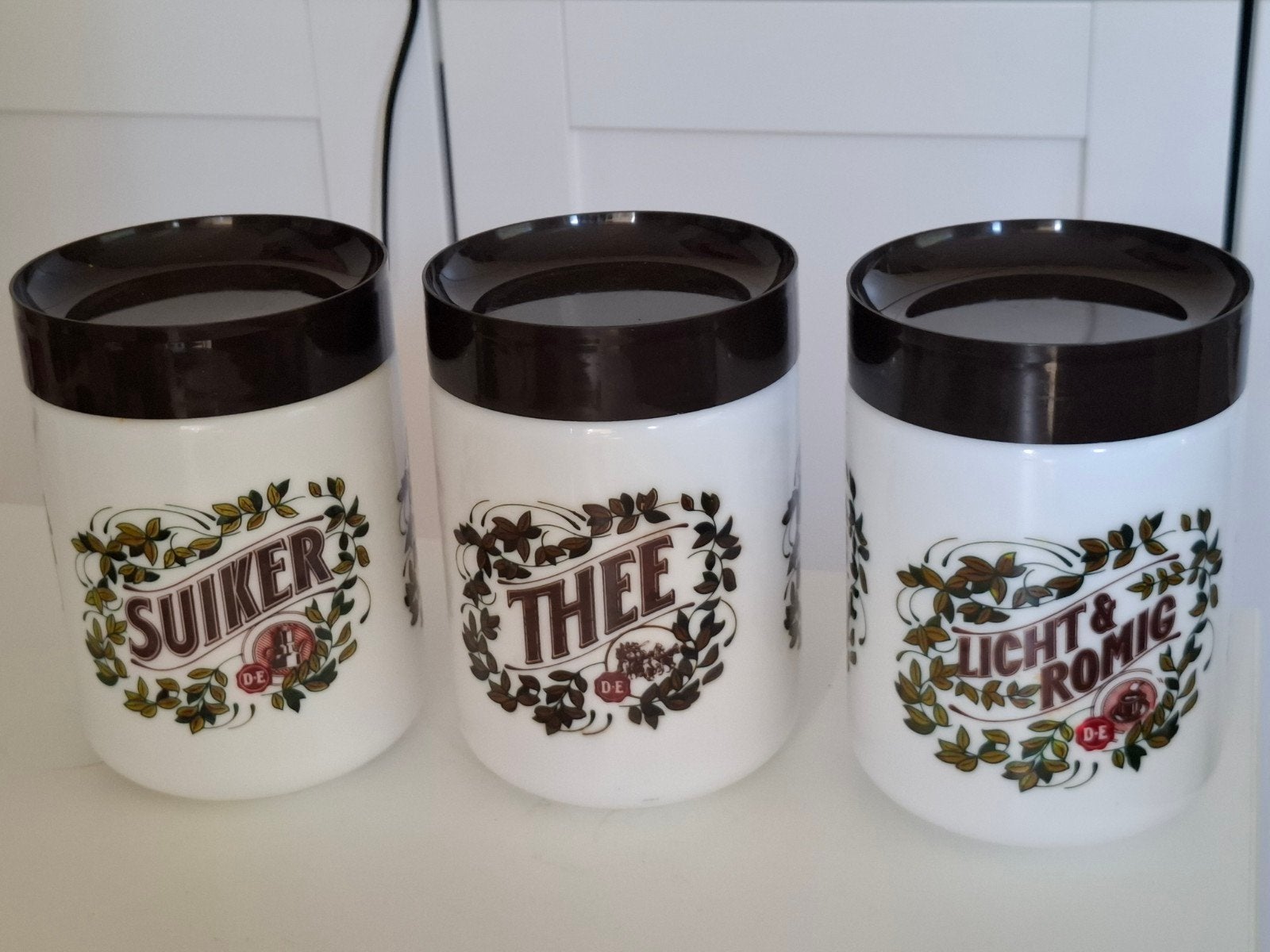 Douwe Egberts vintage potten, Huis en Inrichting, Keuken | Potten en Pannen, Ophalen of Verzenden