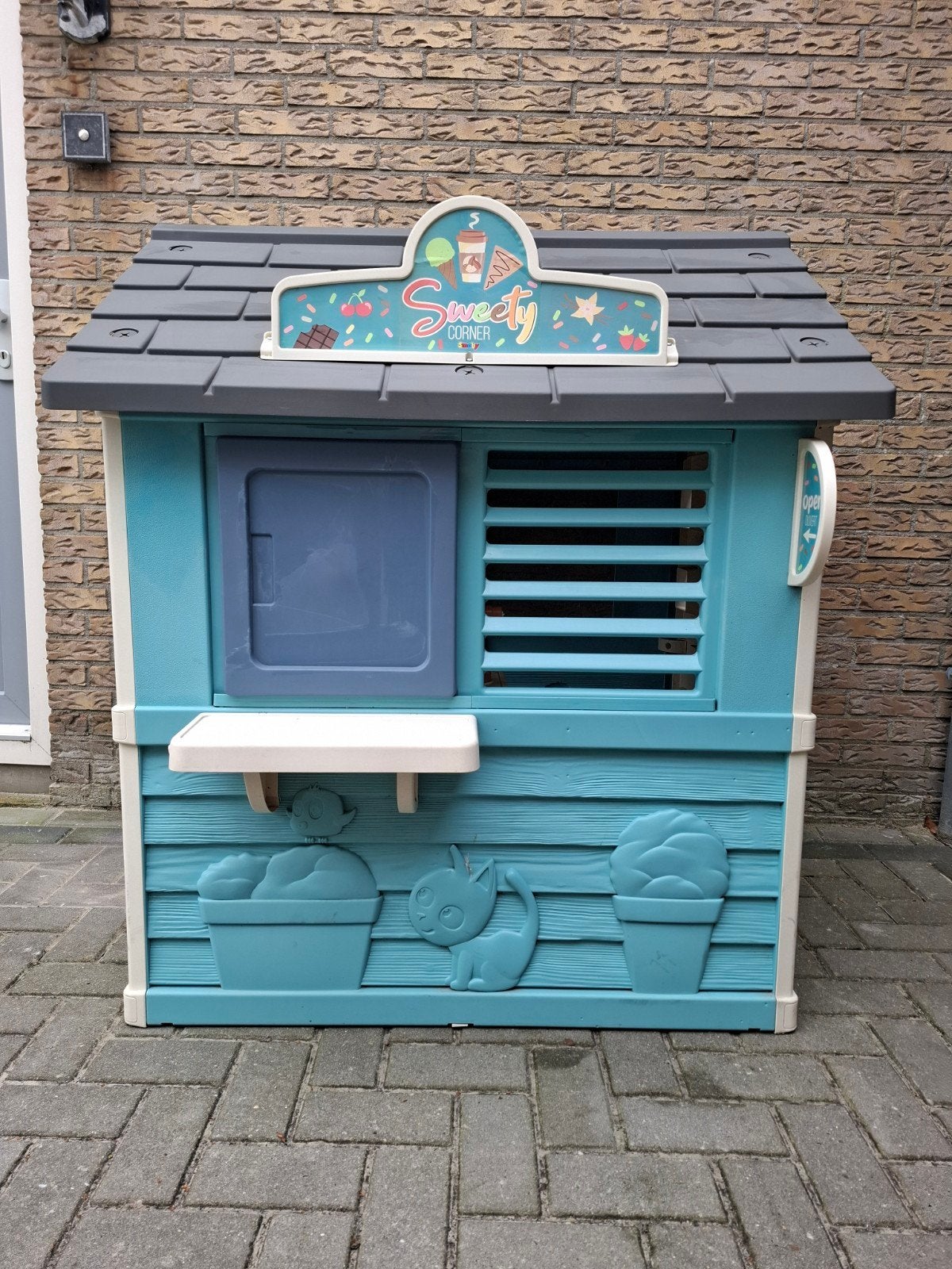 Speelhuisje ijsco winkel, Ophalen, Zo goed als nieuw, Kunststof