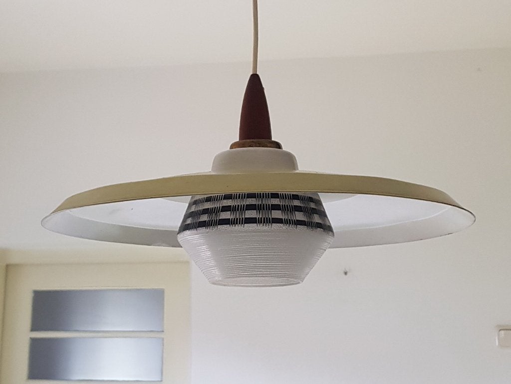 Jaren 60 Hanglamp. Louis Kalff ?   Philips ??, Gebruikt, Onbekend, Ophalen of Verzenden, Onbekend