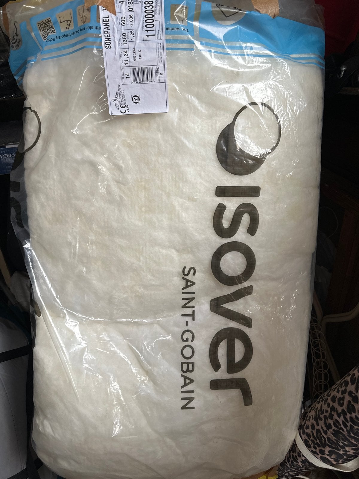 ISOVER Sonepanel 36 Glaswol Isolatie - 11,34 m², 10 tot 15 m², Nieuw, Muurisolatie, Glaswol