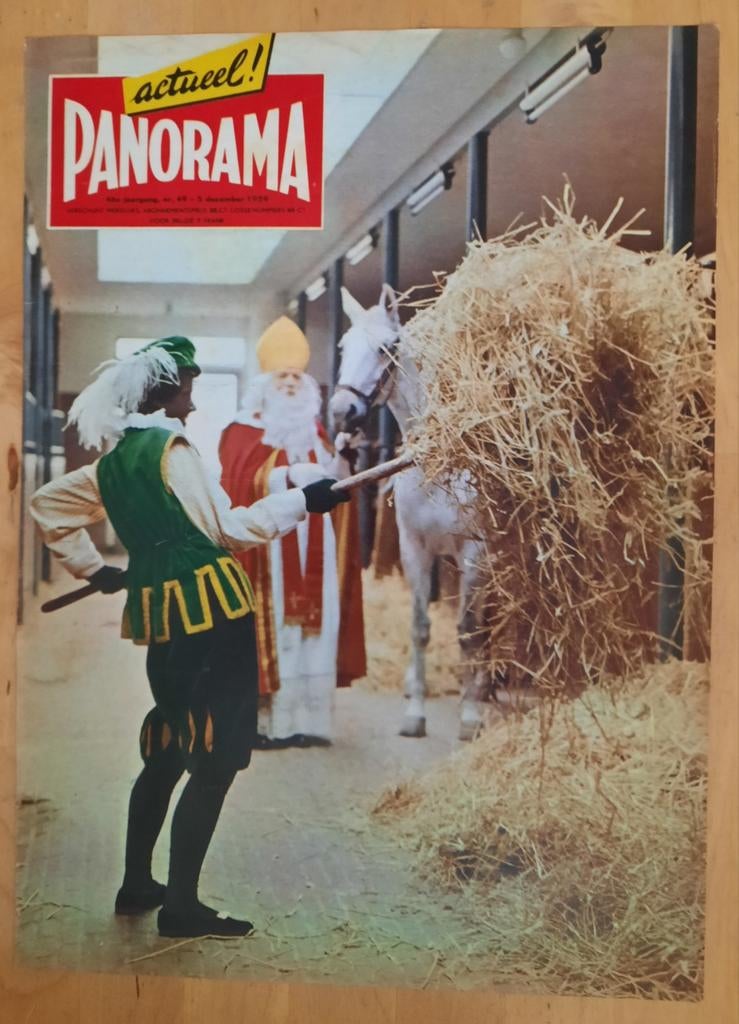 SINTERKLAAS  PAGINA - PANORAMA 1959, Verzamelen, Ophalen of Verzenden, 1940 tot 1960, Tijdschrift