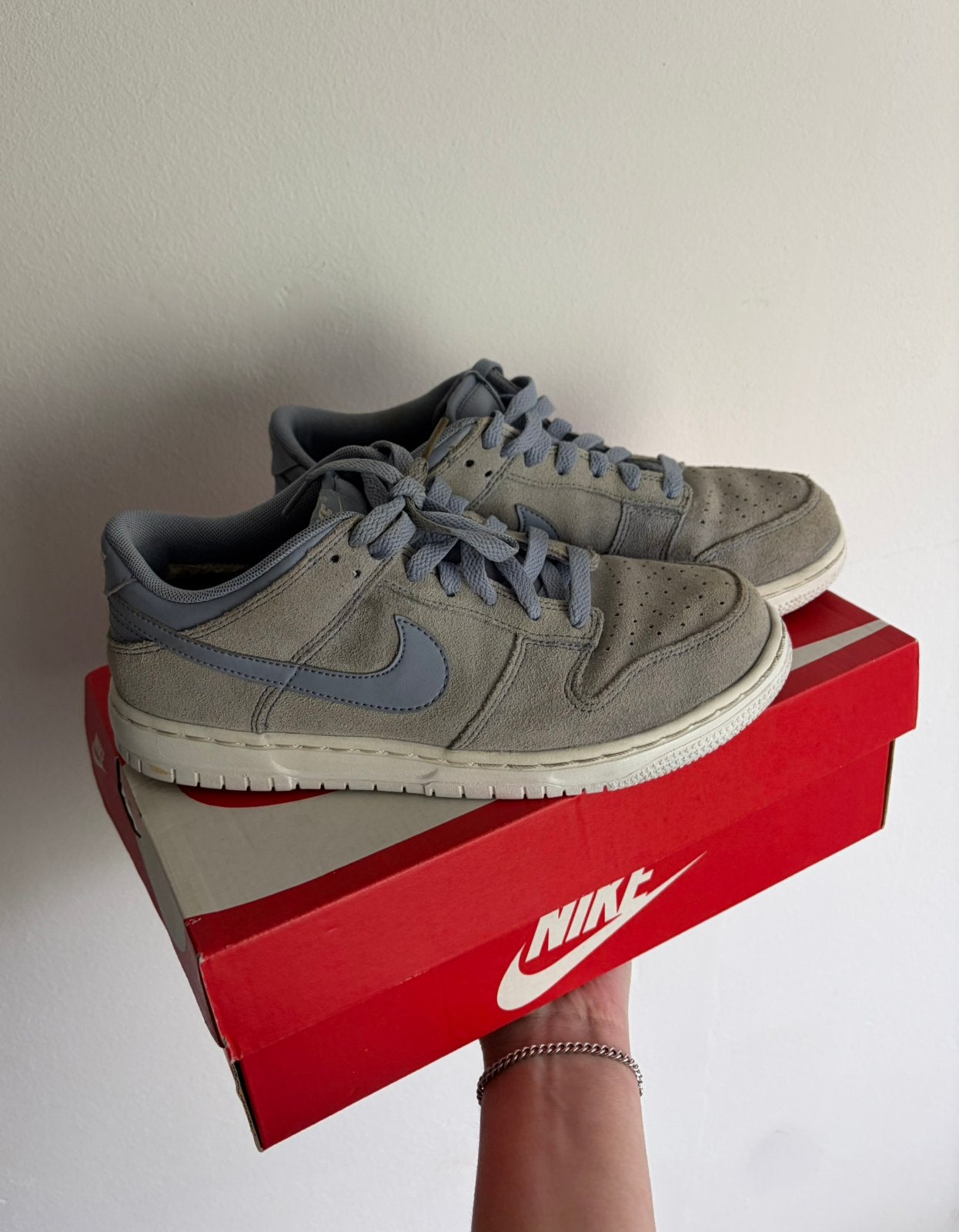 Nike dunk low glacier grey sneakers, Blauw, Ophalen of Verzenden, Sneakers of Gympen, Gedragen