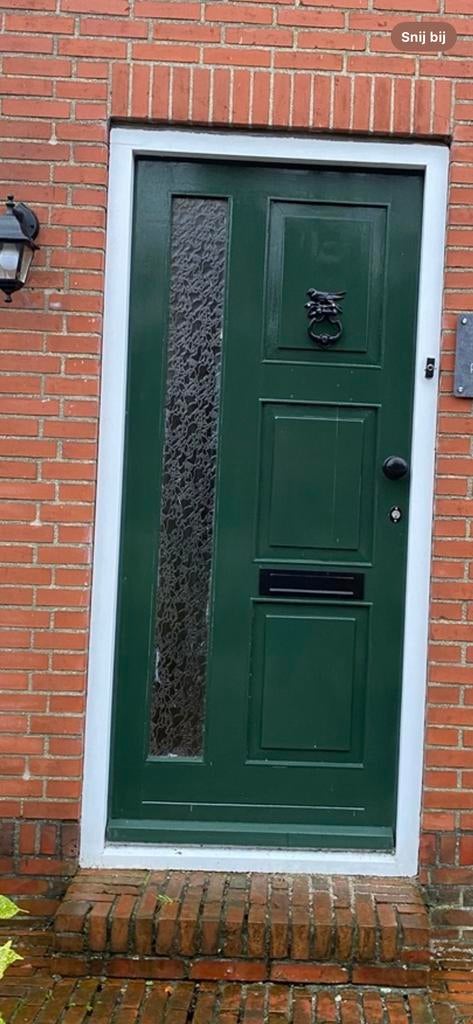 Hardhouten voordeur, Ophalen, Gebruikt, 80 tot 100 cm, Buitendeur