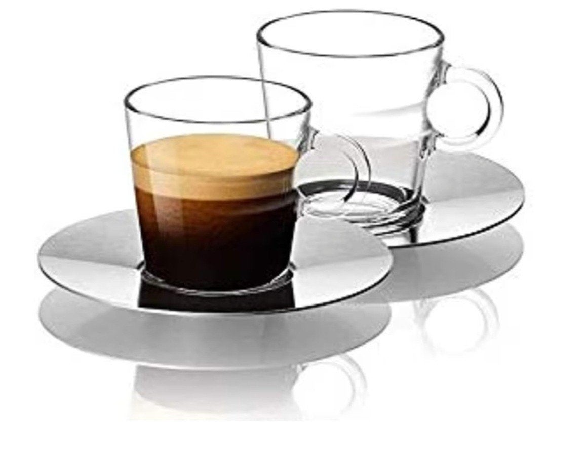 Nespresso View Espresso Kopjes met Schoteltjes (Nieuw), Overige merken, Nieuw, Ophalen of Verzenden, Glas