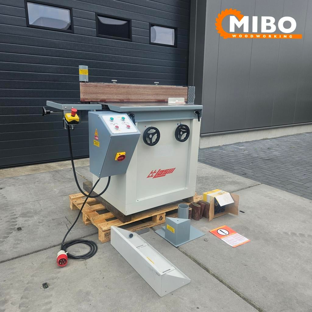Volpato kantenschuurmachine compleet ** Kantelbaar, Ophalen of Verzenden, Zo goed als nieuw, 1200 watt of meer, Bandschuurmachine