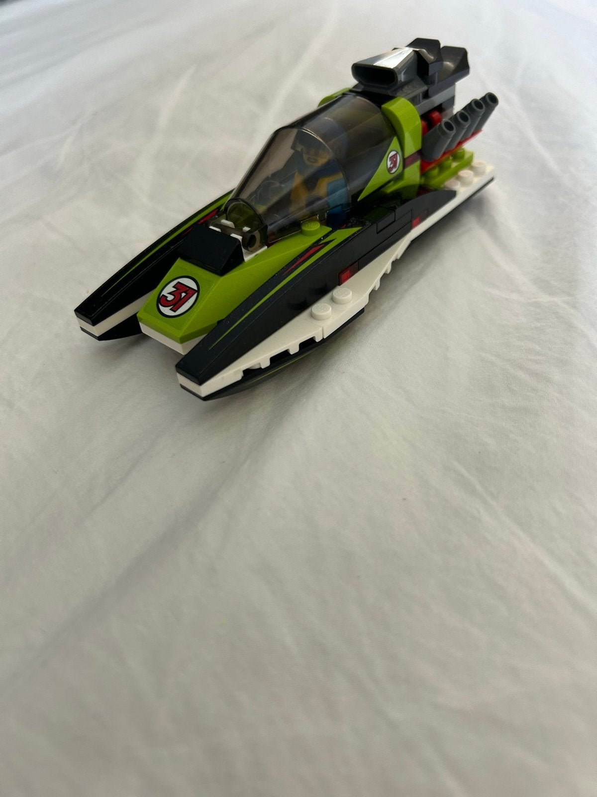 Lego City 60114 Raceboot met minifiguur en instructies, Ophalen of Verzenden, Zo goed als nieuw