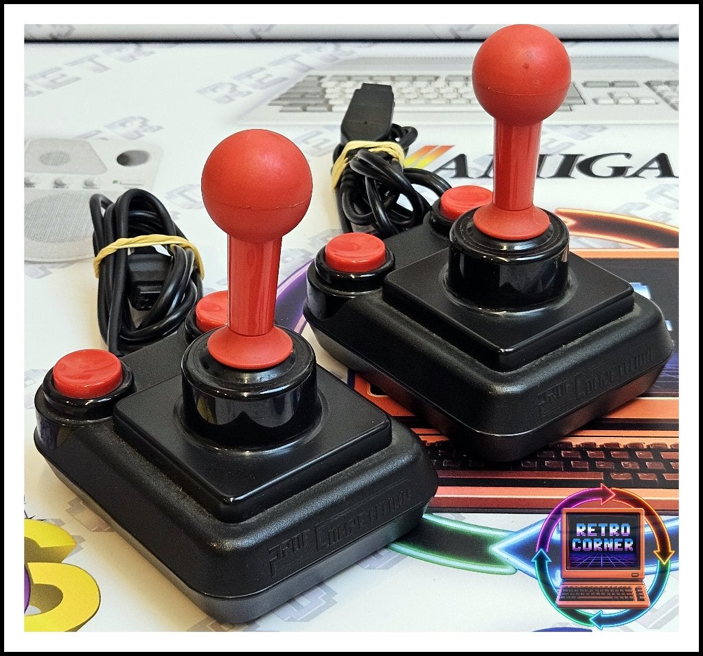 2x Suzo Competition Pro joystick Commodore 64 / Amiga, Verzenden, Commodore 64