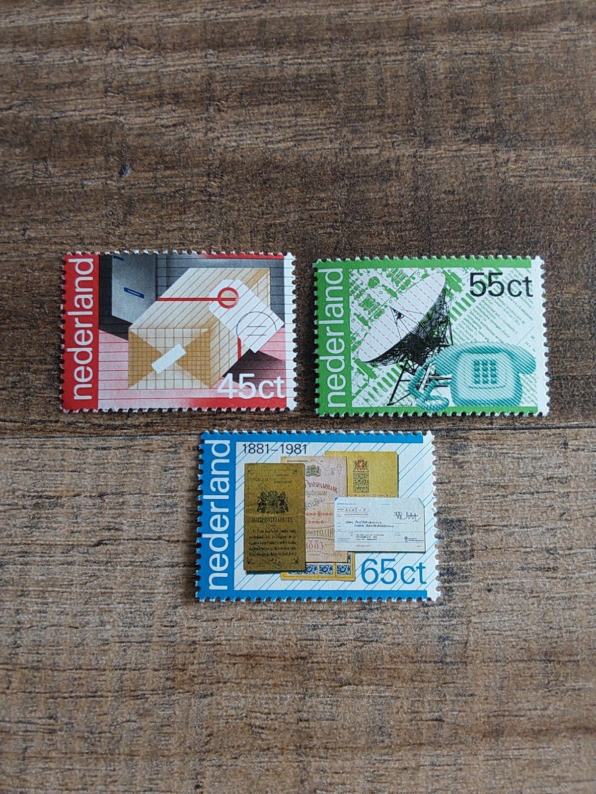 nvph 1220-1222   100 Jaar PTT Diensten  1981 ( pf), Postzegels en Munten, Postzegels | Nederland, Ophalen of Verzenden