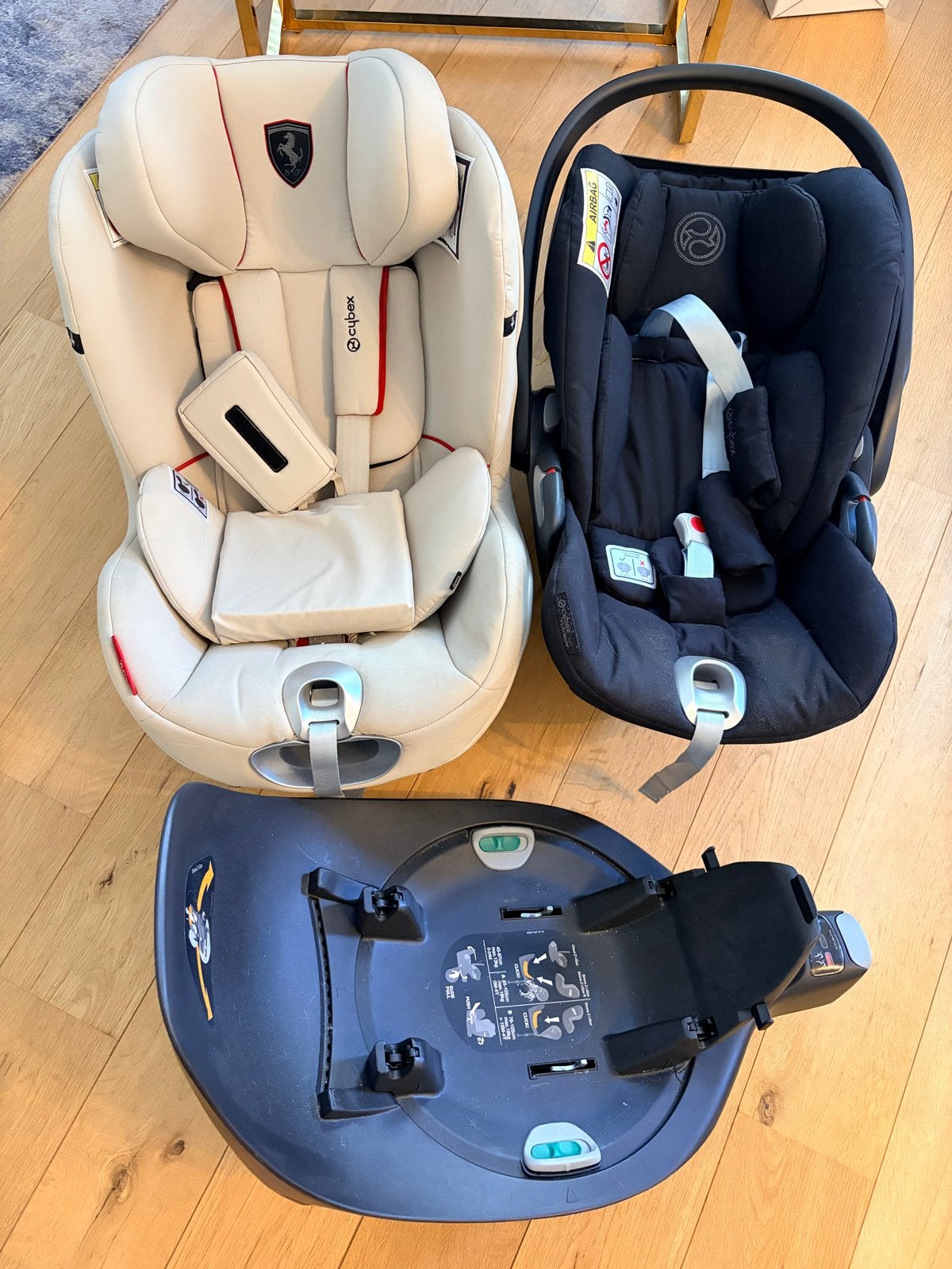 Cybex Cloud Z autostoel + Sirona Z + base, Gebruikt, Afneembare rugleuning, Isofix, 0 t/m 13 kg