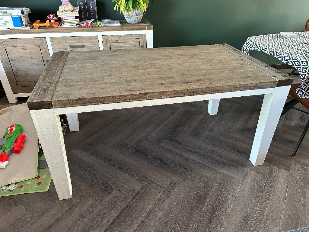 Eettafel 160x90, Huis en Inrichting, Tafels | Eettafels, Ophalen, Gebruikt, 50 tot 100 cm, 150 tot 200 cm