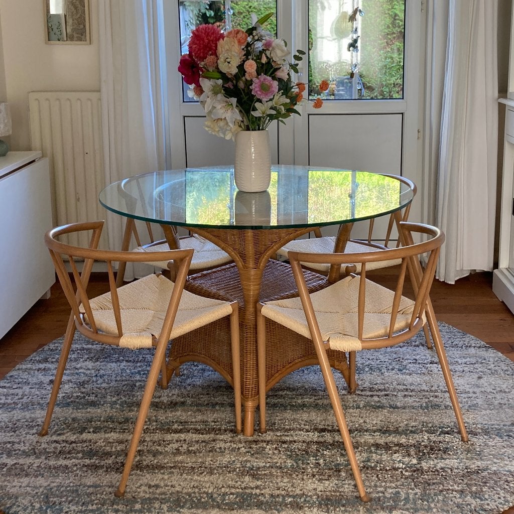 Japandi stoelen, Ophalen, Bruin, Zo goed als nieuw, Vier