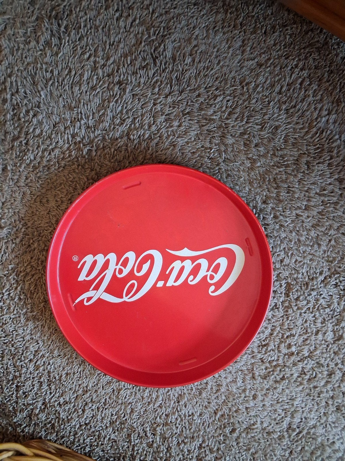 Vintage blikken cocacola dienblad, Ophalen of Verzenden, Gebruikt, Gebruiksvoorwerp