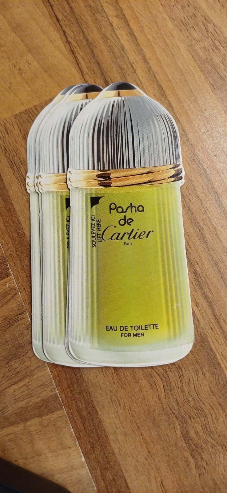 Pasha de Cartier Eau de Toilette geurstrookjes (6x), Ophalen of Verzenden, Nieuw