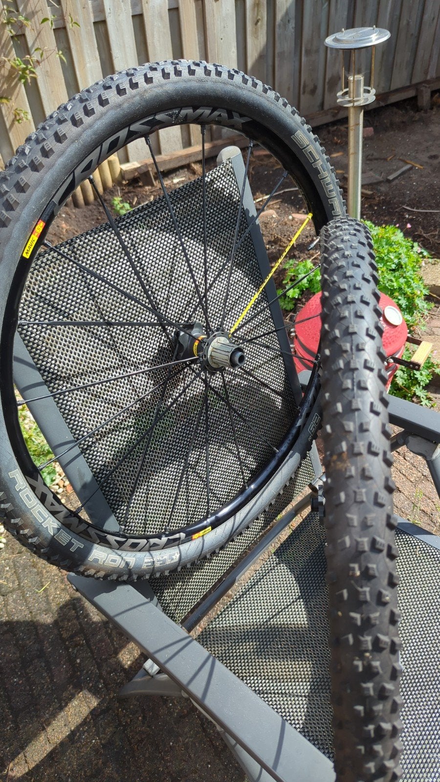 Mavic 29" SL Pro MTB wielen met nieuwe banden en spaken., Ophalen