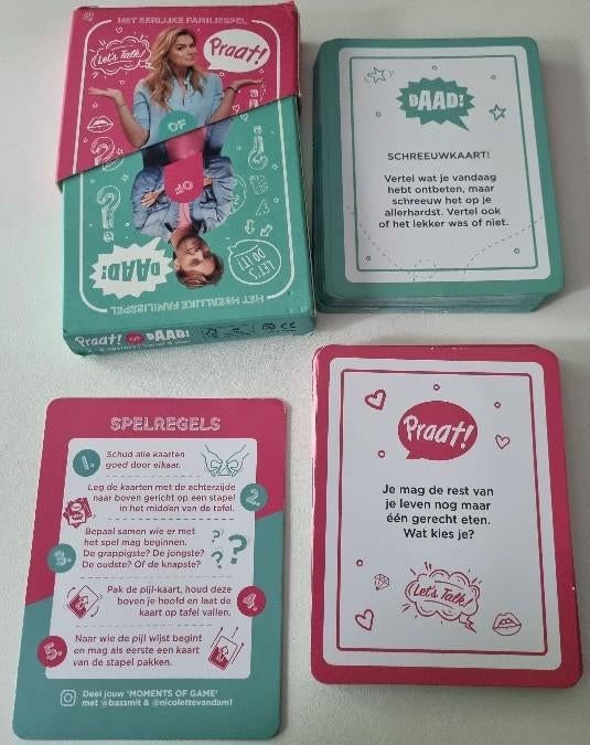 Praat of daad kaartspellen, Hobby en Vrije tijd, Gezelschapsspellen | Kaartspellen, Vijf spelers of meer, Ophalen of Verzenden