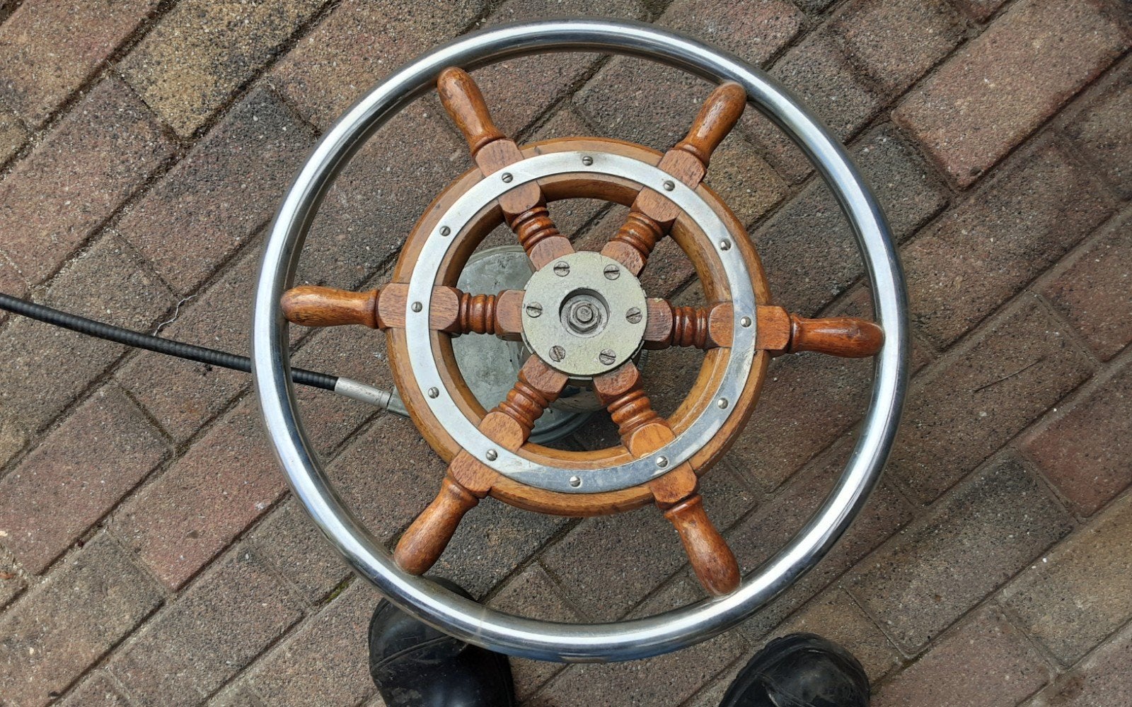 Boot stuur inclusief stuurkolom en 6mtr kabel, Watersport en Boten, Ophalen of Verzenden, Motor en Techniek