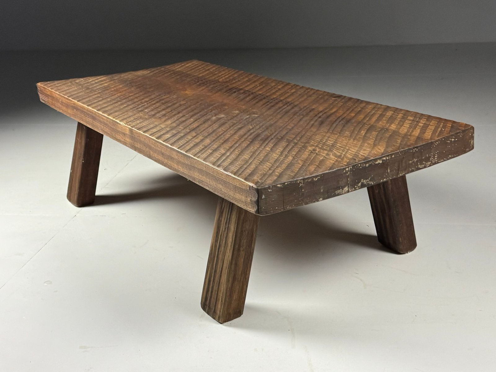 Brutalist salontafel eiken vintage, Ophalen of Verzenden