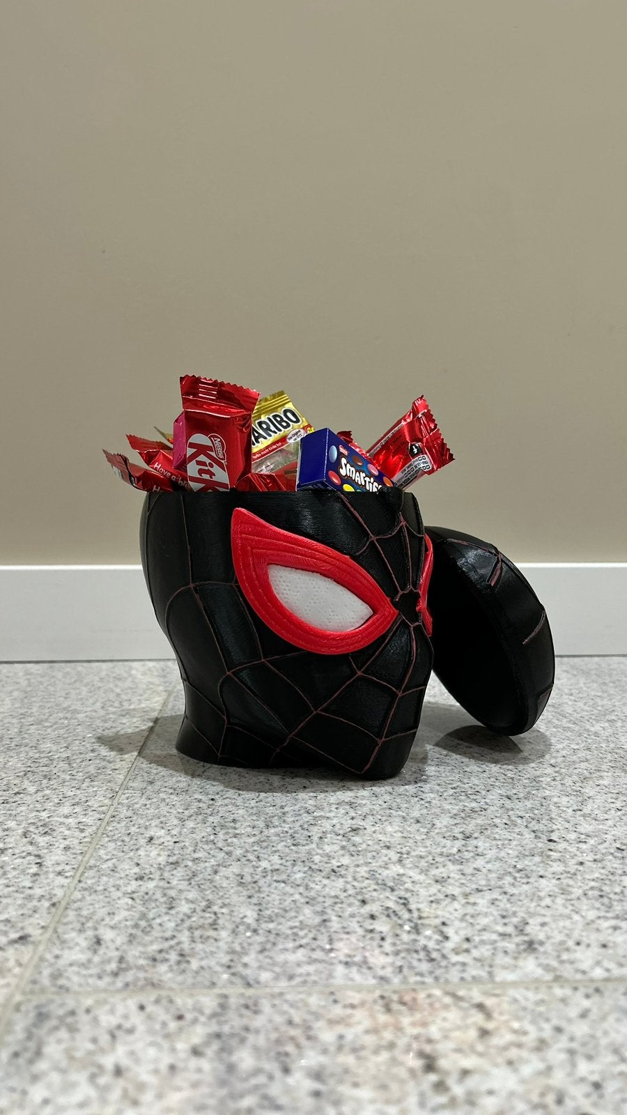 Spider-Man Popcorn Bucket Miles Morales, Ophalen of Verzenden, Zo goed als nieuw, Gebruiksvoorwerp