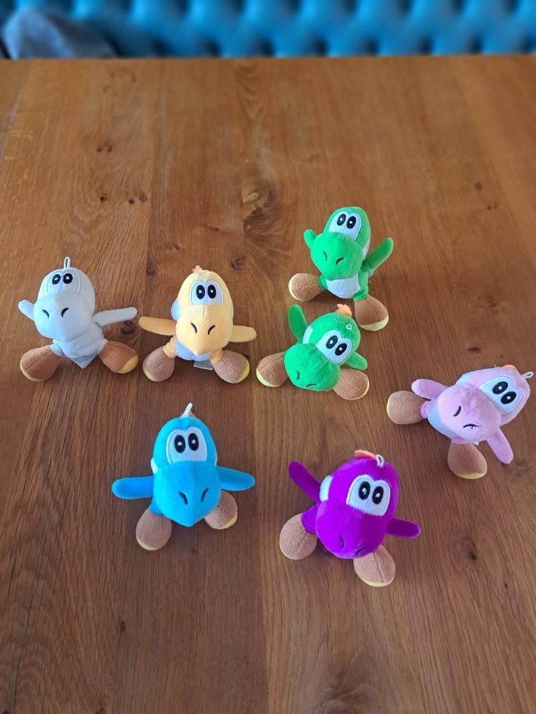 Leuke set van 7 verschillende Yoshi knuffels, Ophalen of Verzenden, Gebruikt, Overige typen
