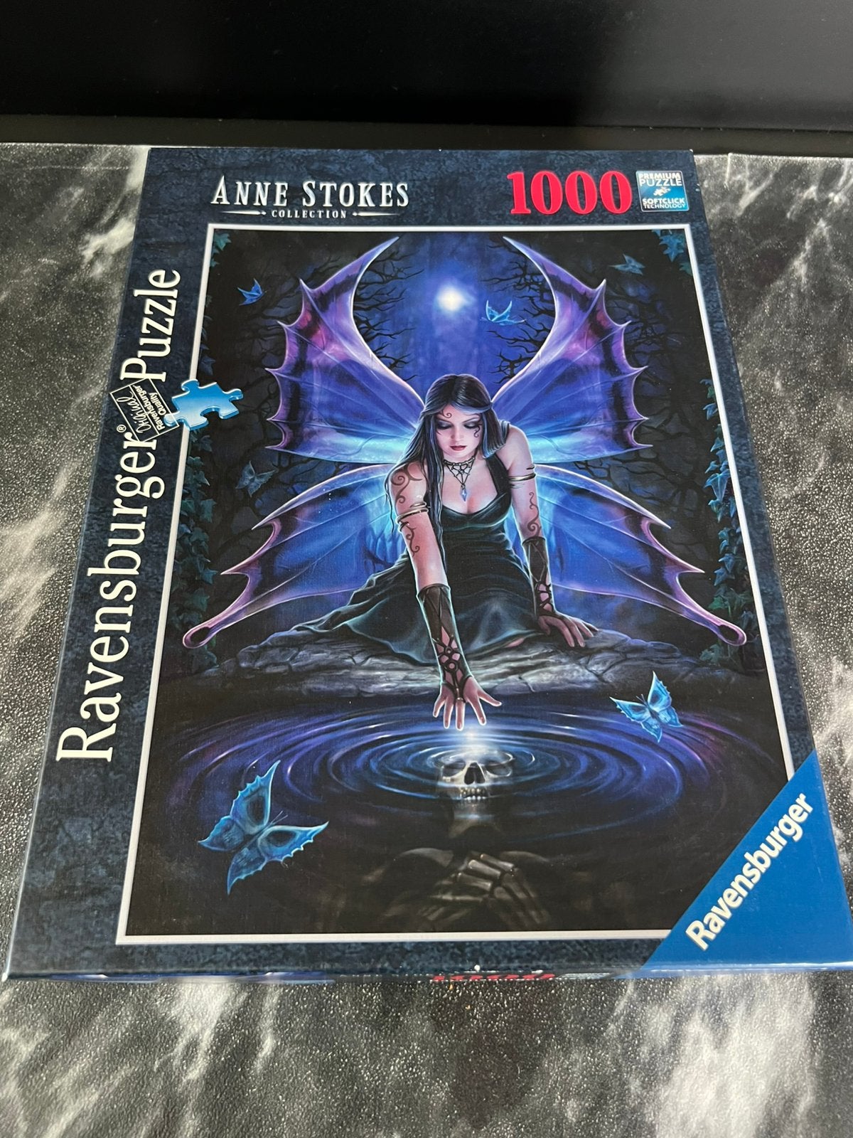 Ravensburger puzzel 1000 stukjes Anne Stokes Immortal Flight, Ophalen of Verzenden, 500 t/m 1500 stukjes, Zo goed als nieuw