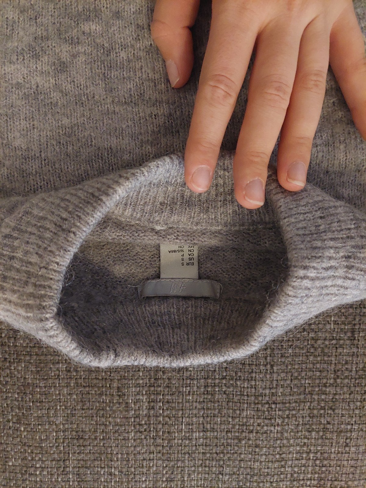 Grijze H&M trui maat S, zacht en comfortabel, Ophalen of Verzenden