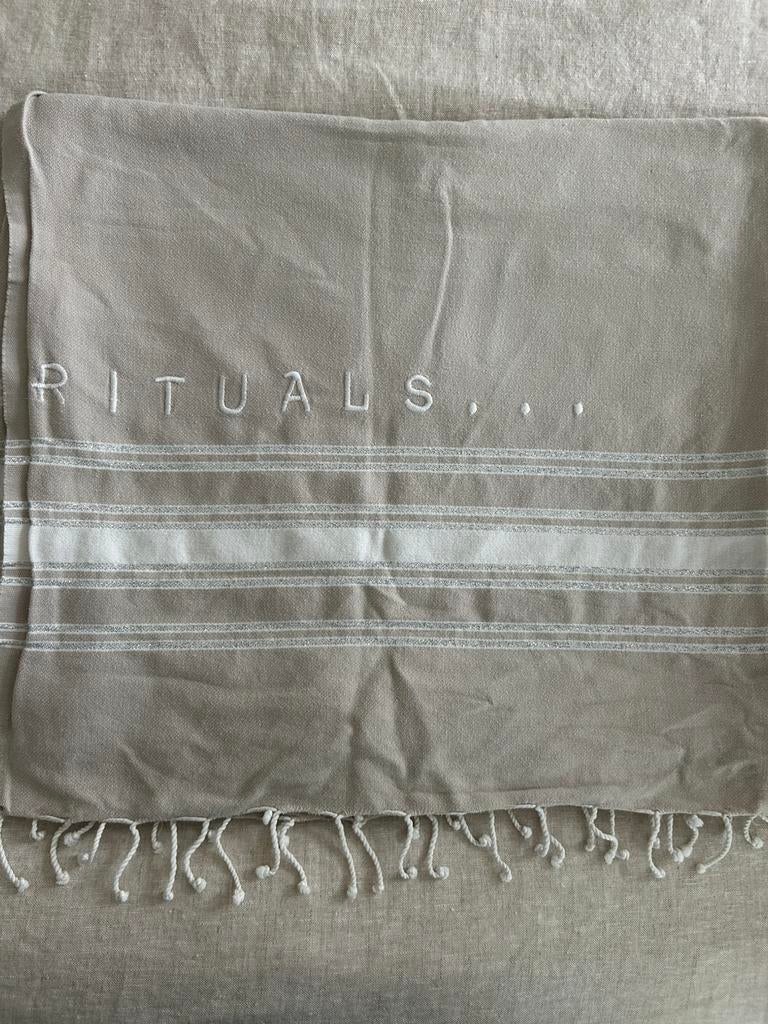 Rituals hamamdoek, Huis en Inrichting, Ophalen of Verzenden, Zo goed als nieuw, Beige